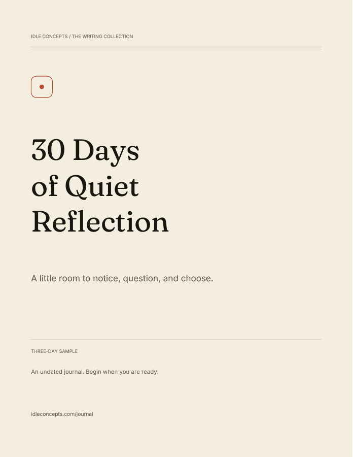 Cover of 30 Days of Quiet Reflection. Download the free sample.